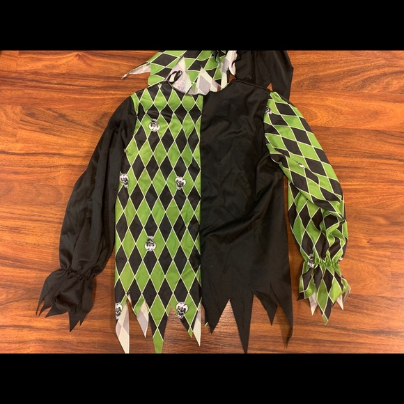 Green jester costume - Picture 4 of 9